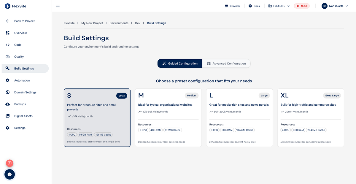 Build Settings