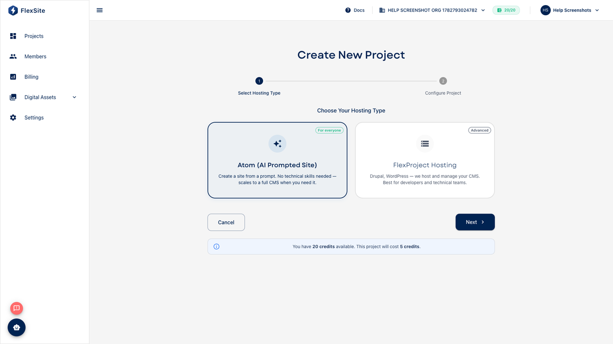 Creating Projects